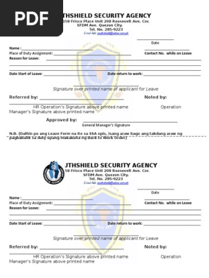 Leave Form