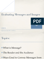 Evaluating Messages and Images from Texts
