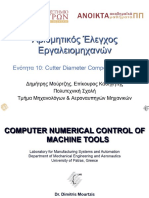 Open CNC Chapter 10 Cutter Diameter Compensation