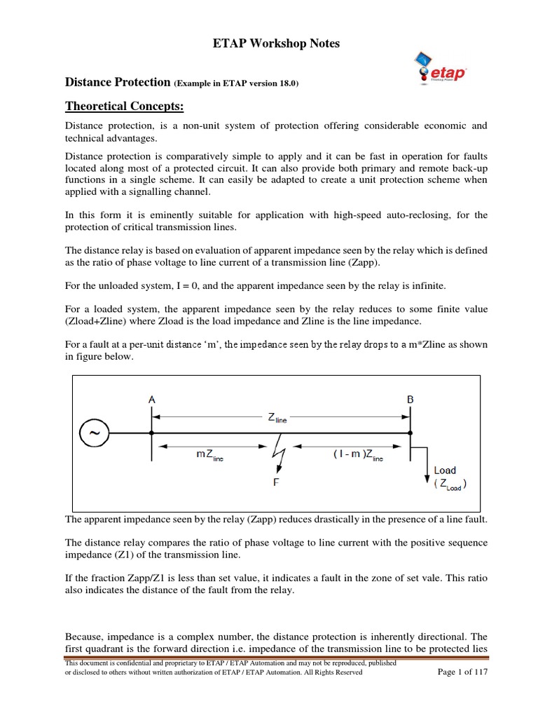 Distance Relay Notes PDF Electrical Impedance Electrical