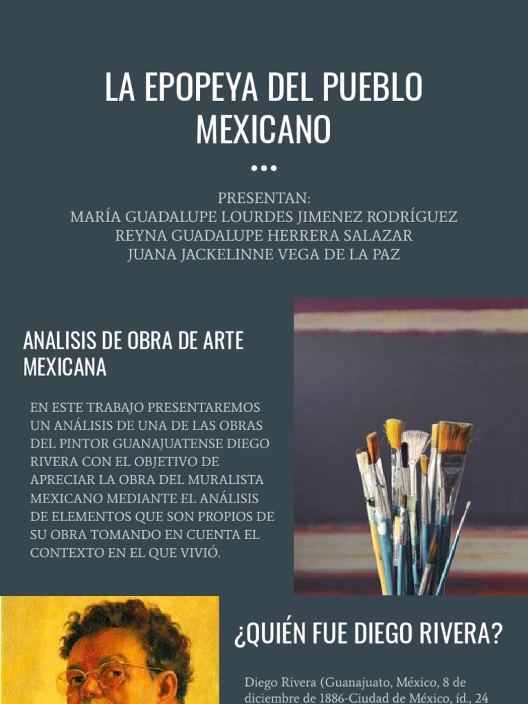 Epopeya Del Pueblo Mexicano Pdf México Pinturas