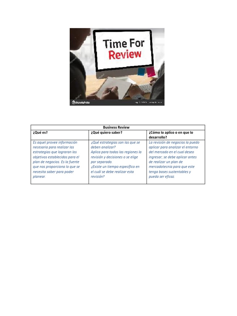 Qué es un Business Review | PDF
