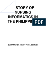 History of Nursing Informatics in The Philippines