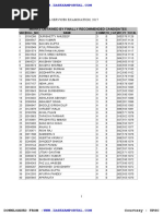 Marks Received Candidates Cse Exam 2017 PDF | PDF