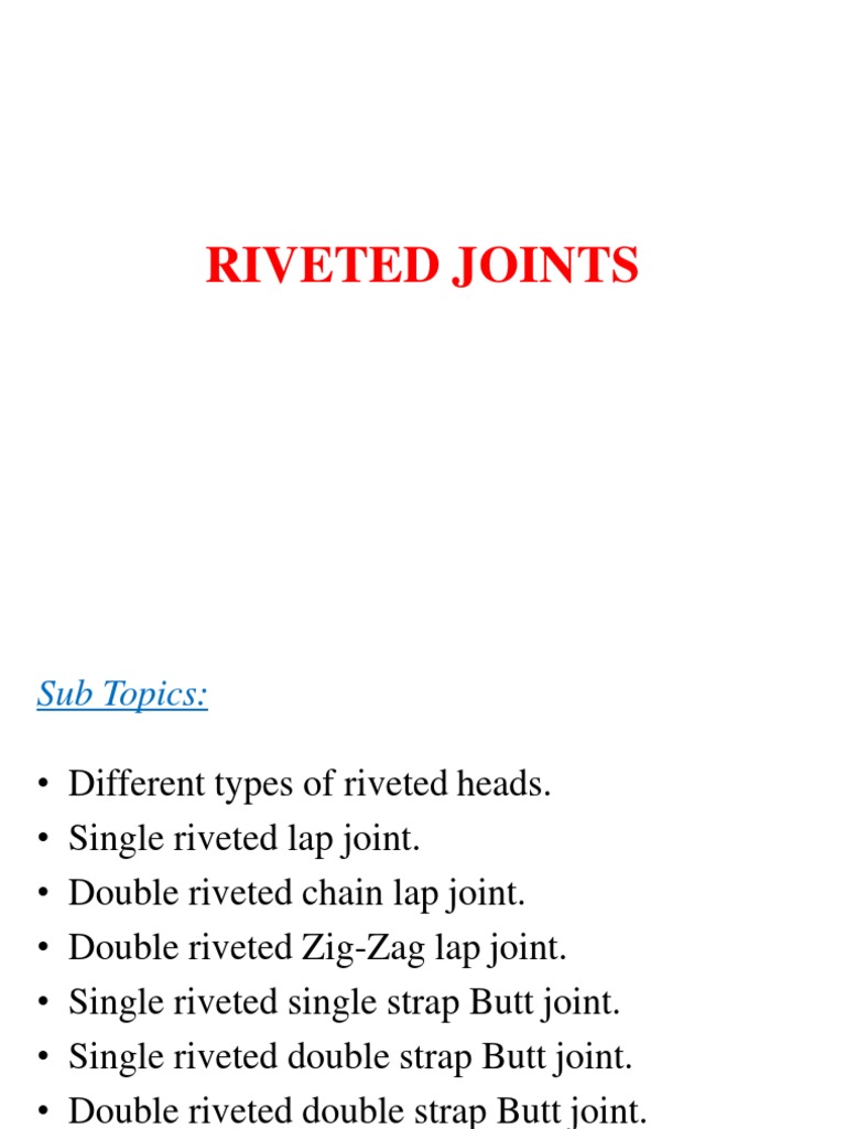 Ppt Rivets (1) | Rivet | Welding Ppt Rivets (1) | Rivet | Welding
