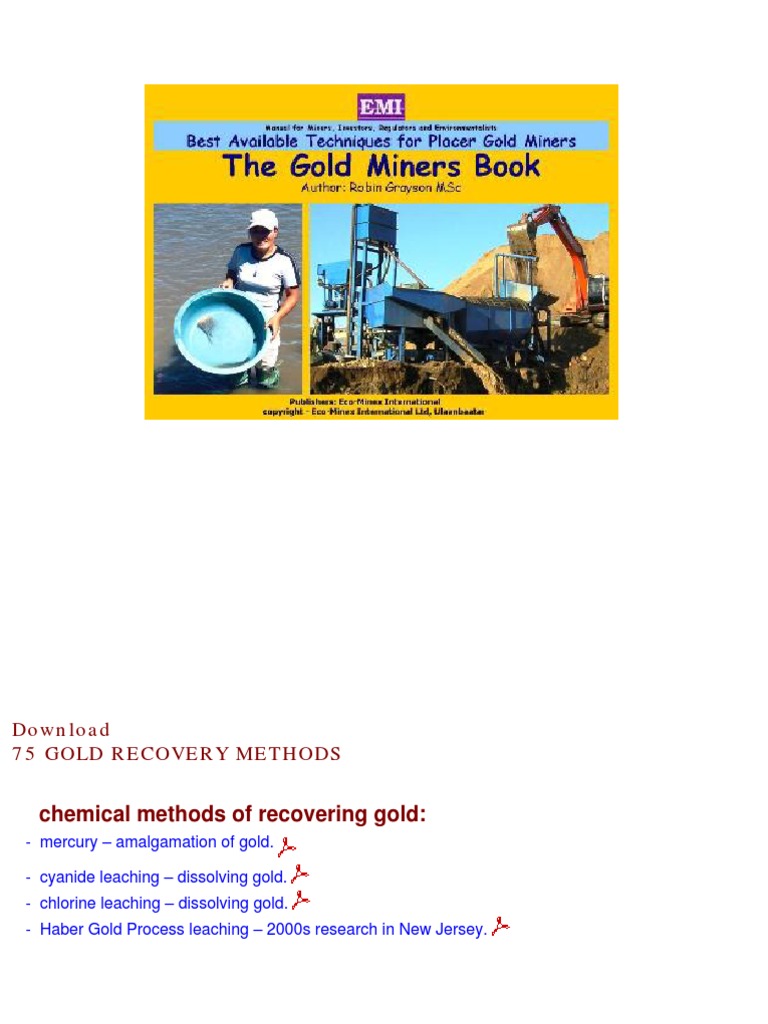 75 Gold Recovery Methods