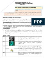 Genetically Modified Organisms and Gene Therapy