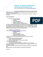 Tramitaciã"n de La Licencia Federativa PDF