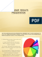 Bazaar Results Presentation