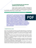 Guia de Prevencion Par Trabajos en Oficina