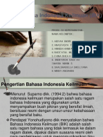 Bahasa Indonesia Keilmuan (BIK)