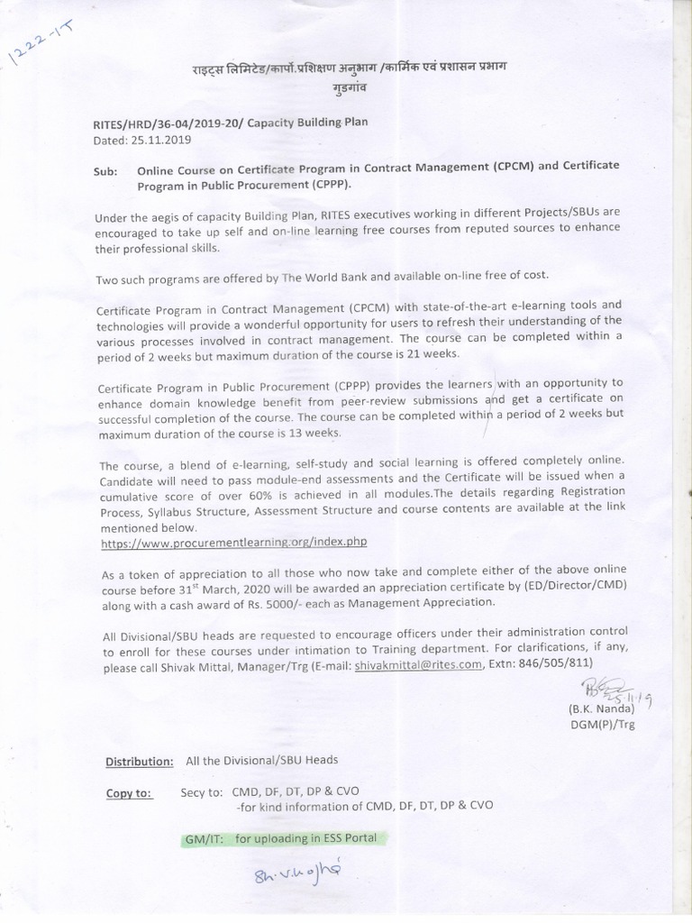 World Bank CPM Course | PDF