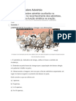 Exercícios Sobre Advérbio Lista - 002-Uphx