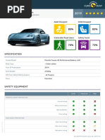 Euroncap 2019 Porsche Taycan Datasheet