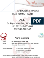 1.Dr. Diyurman Gea, S.kom, Manfaat Aplikasi Sismadak Bagi Rs - Pitselnas IV