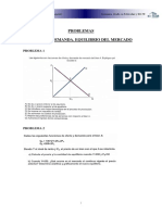 1. Problemas. Oferta y Demanda. Equilibrio Del Mercado