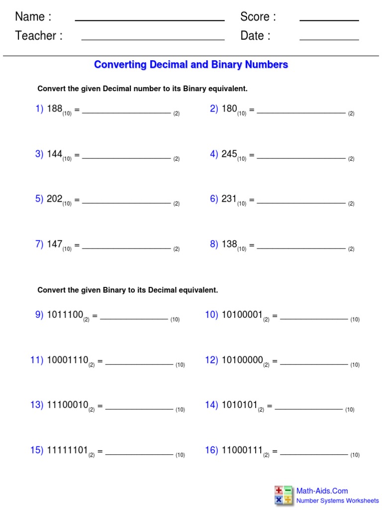 Binary To Dec2 | PDF | Discrete Mathematics | Areas Of Computer Science