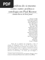 metáfora de si mesmo como outro