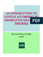 An Introduction To Generative Syntax