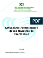 Estandares Profesionales de Los Maestros de Puerto Rico1 PDF