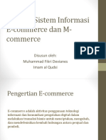 Aplikasi Sistem Informasi E-Commerce Dan M-Commerce