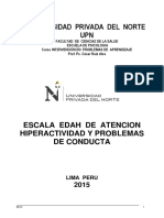 Escala Edah de Observacion de Conducta y Atención