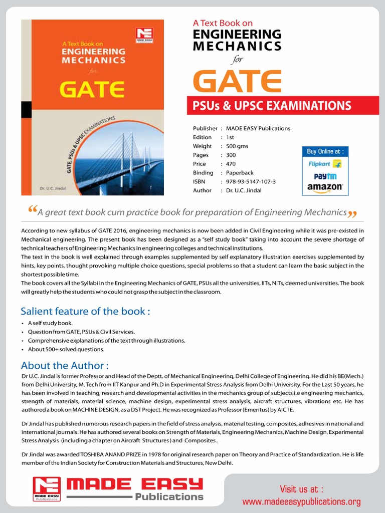 Textbook On Engineering Mechanics | PDF | Rotation Around A Fixed Axis ...