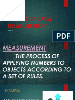 Levels of Data Measurement