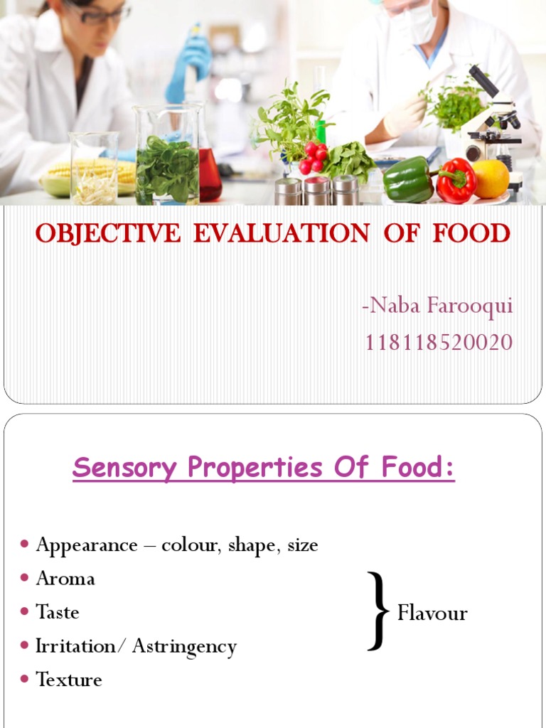 Objective Evaluation of Food Quality | PDF | Viscosity | Color