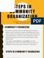 Steps in Community Organization