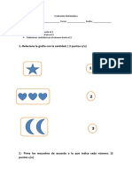 Evaluación Números hasta el  3