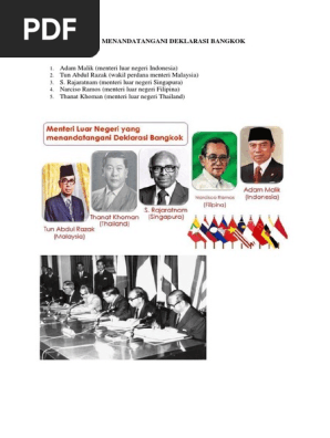 5 Mentri Yang Menandatangani Deklarasi Bangkokmorey Pdf