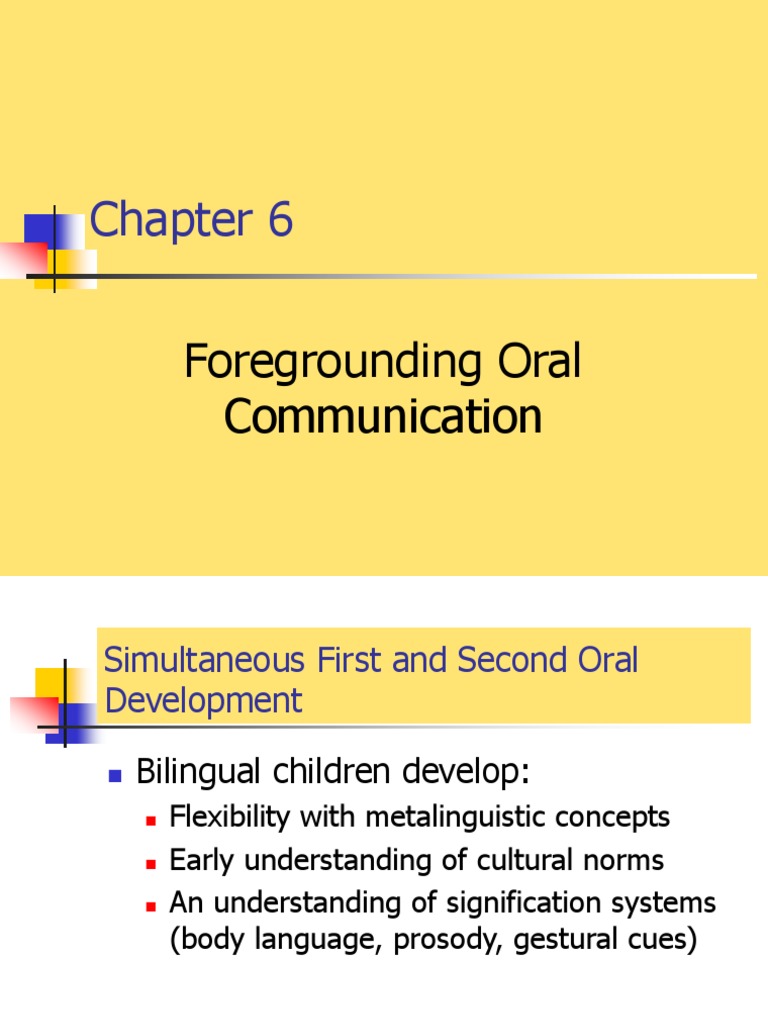 Enhancing Oral Skills in Bilingual Education | PDF | Second Language ...