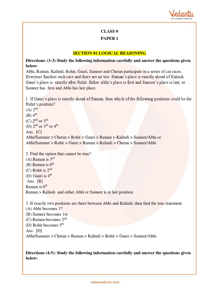 Class 9 Maths Olympiad Sample Paper | PDF | Circle | Area