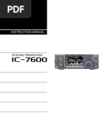 Icom IC-7600 Service Manual - Complete With Full Color 11x17 Foldout Schematics