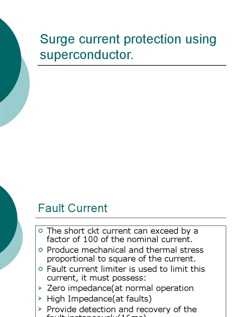Surge Current Protection Using Superconductor | PDF