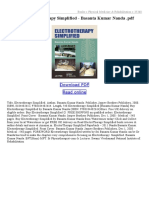 Electrotherapy Simplified PDF