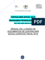 Manual Del Llenado de Formatos Del Ccs Prog. Fed 2019