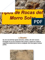 Tipos de Rocas Del Morro Solar