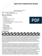 Al Principio Fue La Experiencia Lectora Del Otro Clase 4 PDF