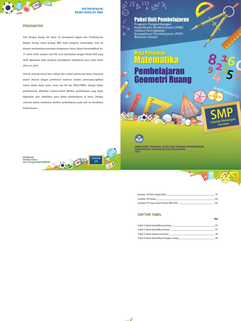Paket Unit 4 - Pembelajaran Geometri Ruang (Mat SMP) Booklet | PDF ...