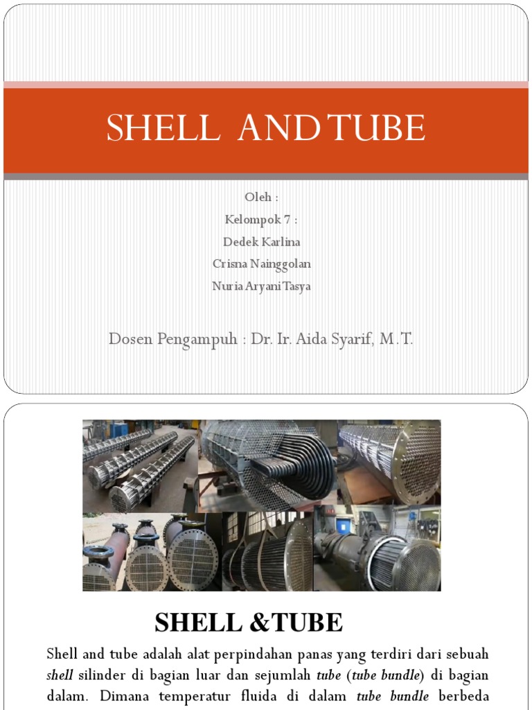 Spesifikasi Shell and Tube Heat Exchanger | PDF | Sains & Matematika
