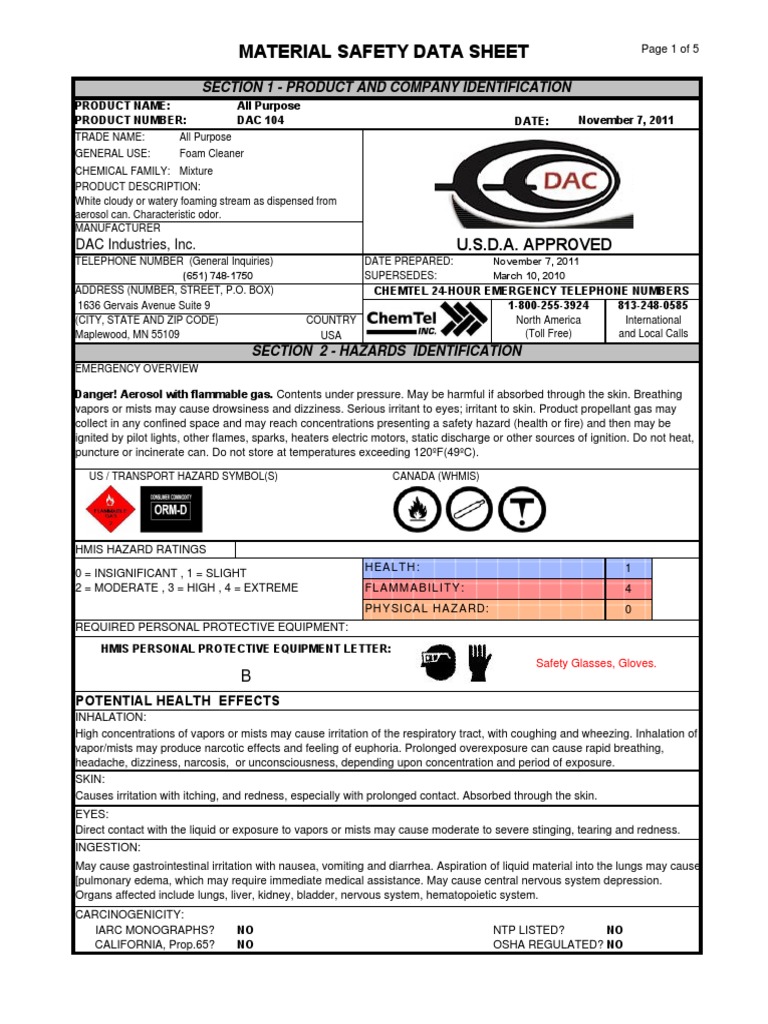 HDS DAC Does It All PDF Volatile Organic Compound Dangerous Goods