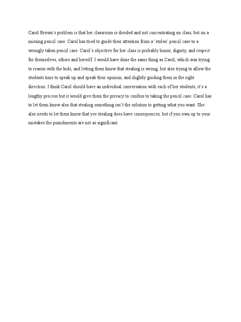 Carol Brown Case PDF