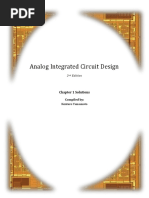 Solutions Manual Analog Integrated Circuit Design 2nd Edition Tony Chan Carusone Samples
