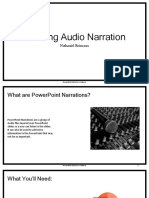 Creating Audio Narration in PowerPoint