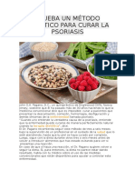 Prueba Un Método Dietético para Curar La Psoriasis