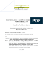 Rastreabilidade e Gestão de Incidente Numa Fabrica de Bolacha