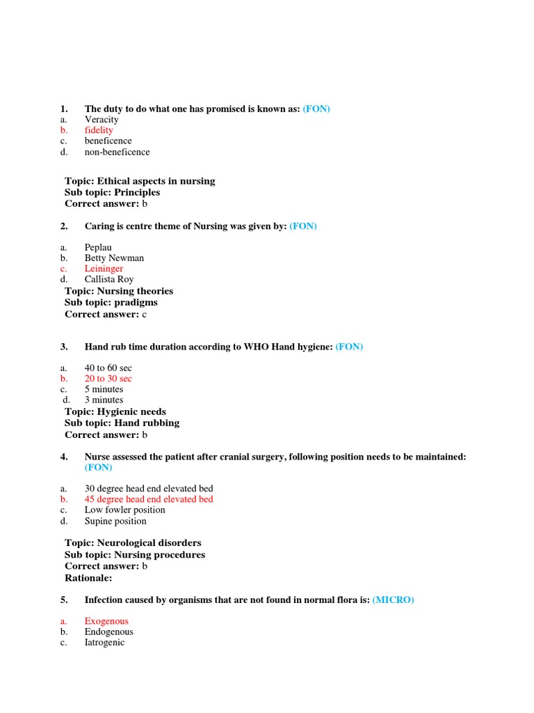 Model Paper Staff Nurse Exam PDF Clinical Medicine Medicine