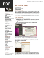 Fix Broken Sudo